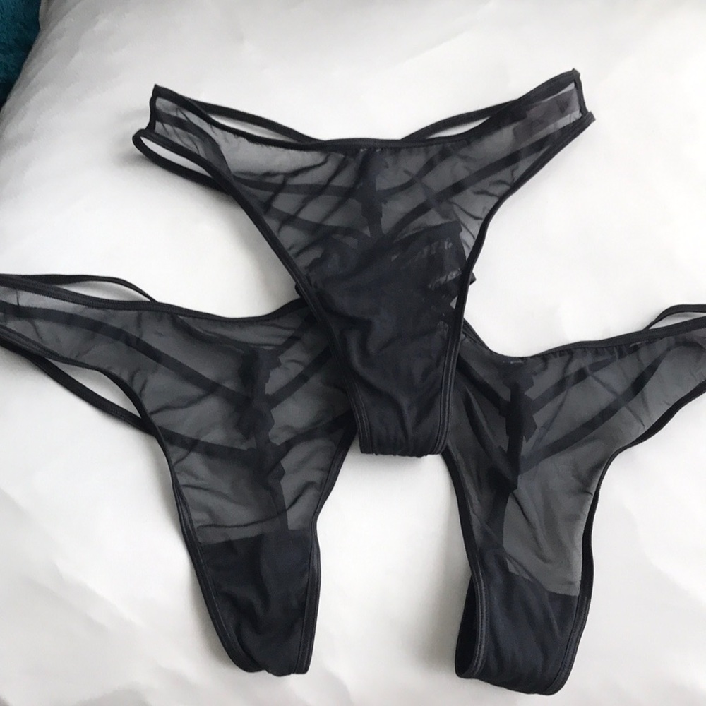 Victoria’s Secret rhinestone bow thong